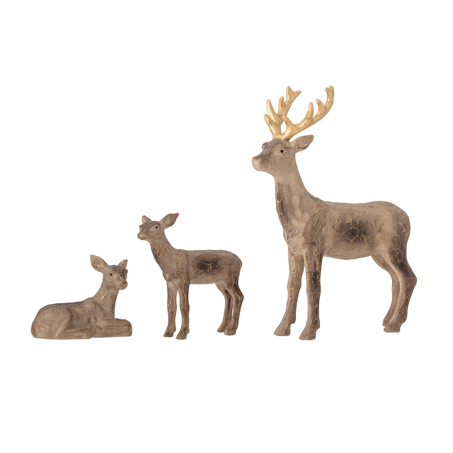 Tuan Deco Reindeers Set, Brown