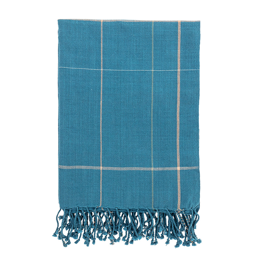 Blue Recycled Cotton Throw