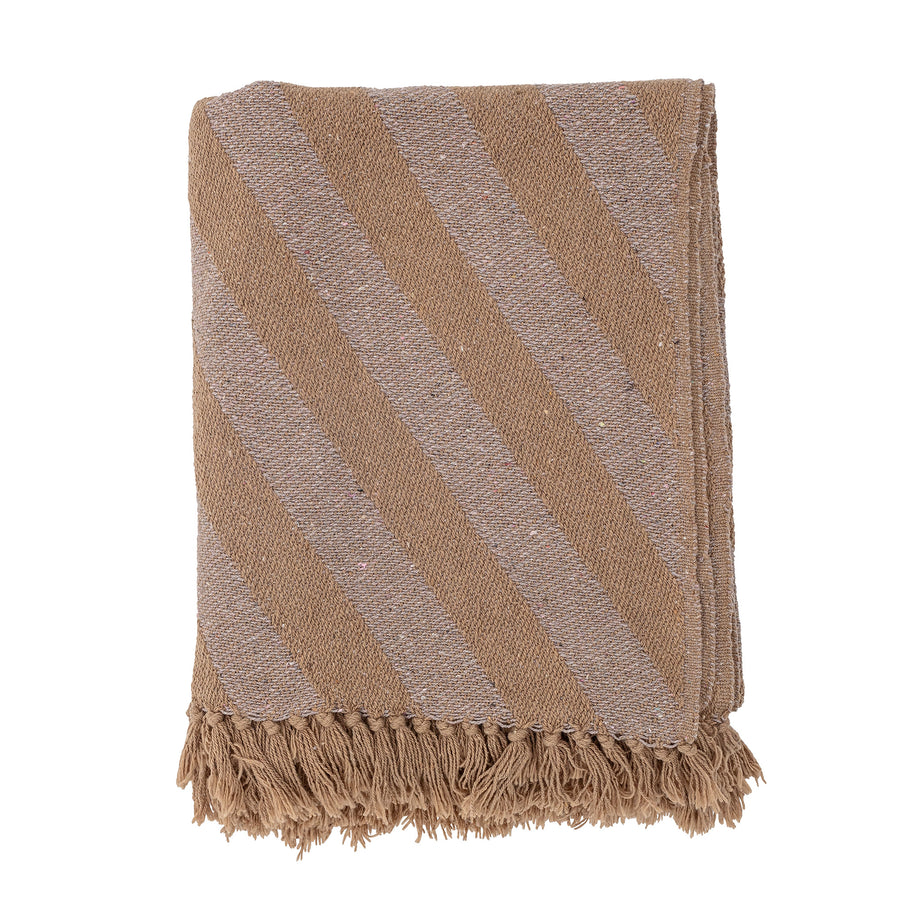 Brown Recycled Cotton Throw